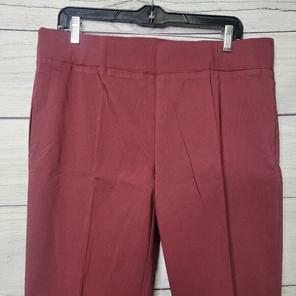 Women's Casual Skinny Mid Rise Slacks - Picture 2 of 4